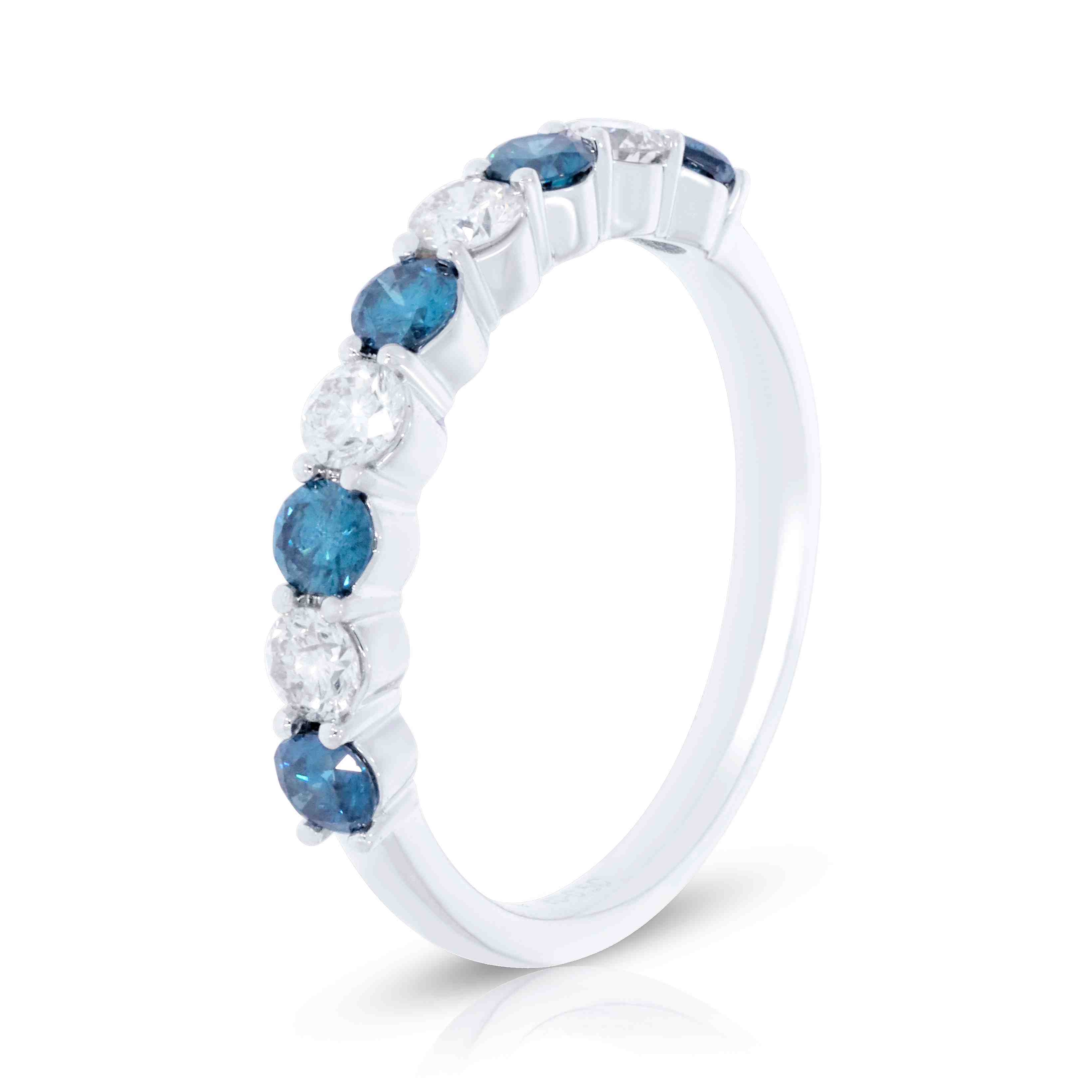 London Blue Topaz And Diamond Half Band LR11590A